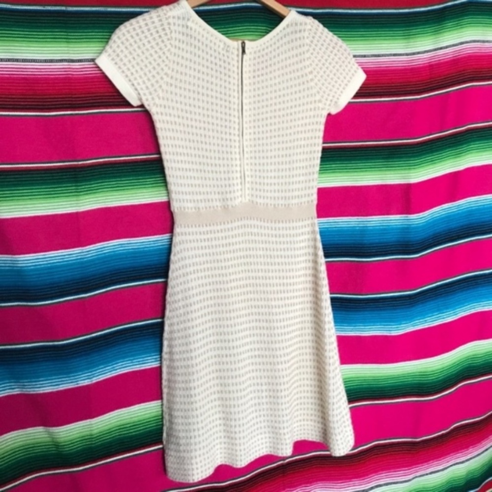 Anthropologie Gilt Grid Sweater Dress Sparrow Knit - Picture 5 of 8